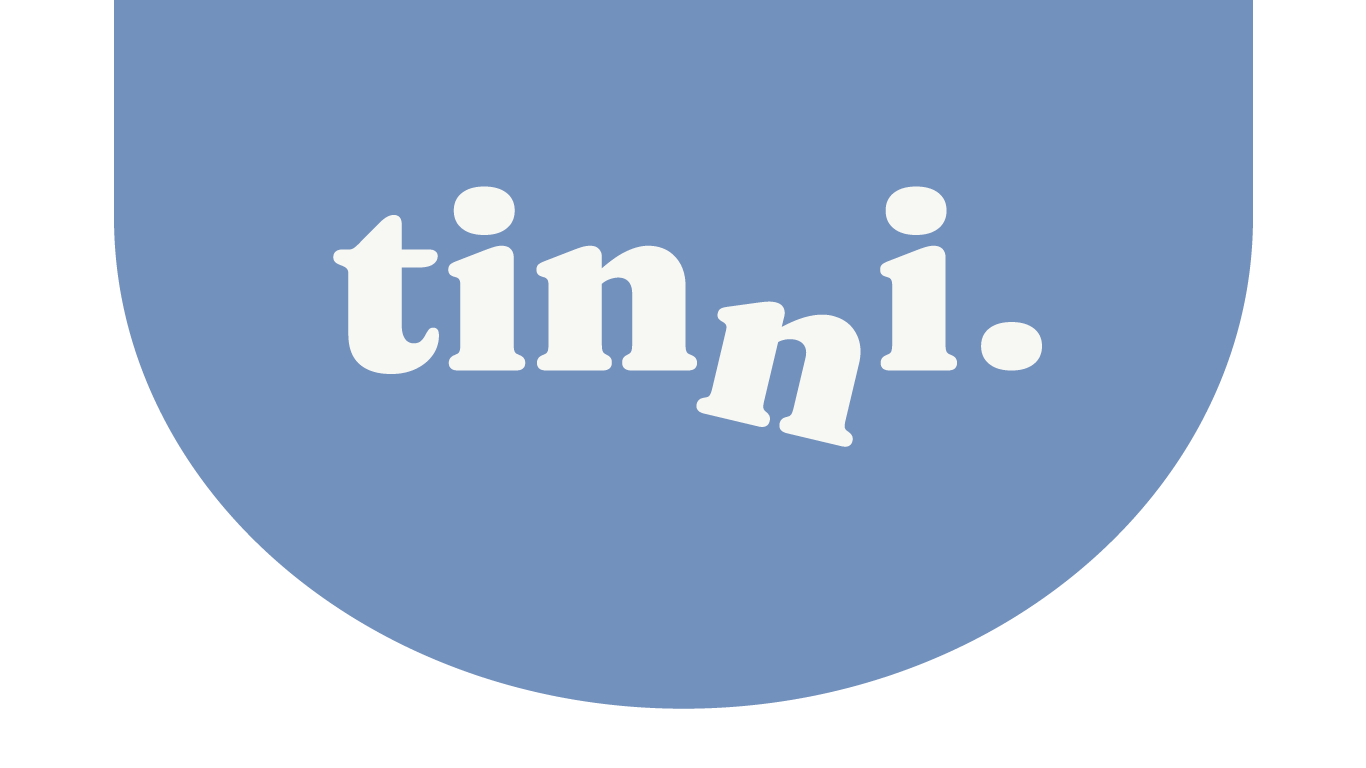 Logo for tinni, a brand of montessori inspired toys and furniture, handmade out of wood for children, EU product